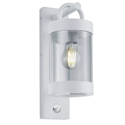 Candeeiro de parede exterior com sensor de movimento moderno branco, Sambesi, IP44
