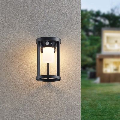 Candeeiro de mesa exterior solar de alumínio preto, Winston, 2W, LED 3000K, IP54