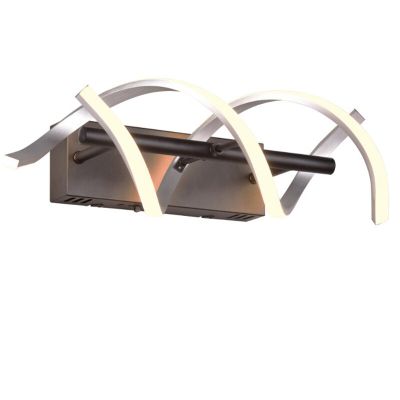 Aplique de parede design cromo, Sylvian, 22W, LED white switch, regulável em 3 níveis