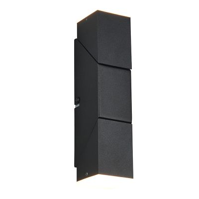 Candeeiro up down moderno preto, Lok, 3W, LED 3000K