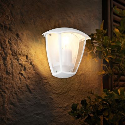 Candeeiro para exterior moderno branco, Samatar, IP44