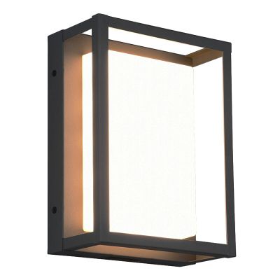 Candeeiro para exterior de metal antracite, Rolina, 10W, LED white switch, IP54, regulável em 3 níveis