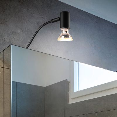 Candeeiro de parede para casa de banho moderno preto, Martika, IP44