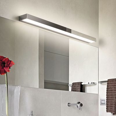 Candeeiro de parede para casa de banho moderno cromo, Basma, 13W, LED 3000K, IP44