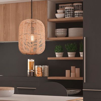 Candeeiro suspenso vintage preto, Elham