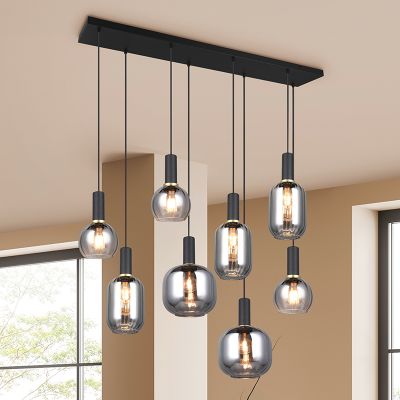 Candeeiro suspenso design cinzento, Nurullah