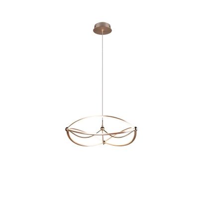 Candeeiro suspenso moderno latão, Remy, 42W, LED 3000K