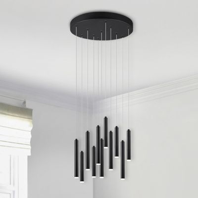 Candeeiro suspenso moderno preto, Jessamy, 2,5W, LED 3000K