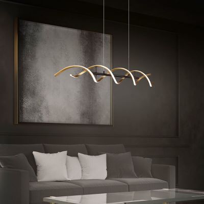 Candeeiro suspenso design latão, Sylvian, 45W, LED white switch, regulável em 3 níveis