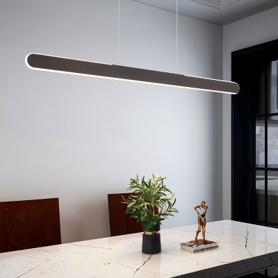 Candeeiro suspenso moderno preto, Dwayn, 28W, LED ajustável de branco quente a branco frio