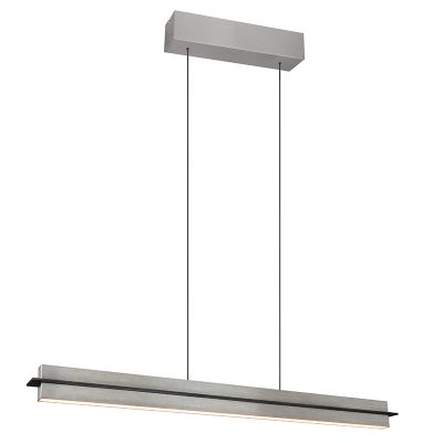 Candeeiro suspenso moderno níquel, Joek, 22W, LED ajustável de branco quente a branco frio, regulável em 3 níveis