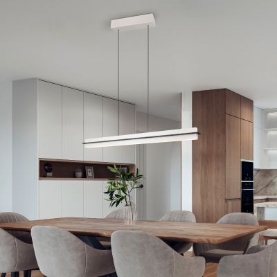 Candeeiro suspenso moderno cinzento, Joek, 22W, LED ajustável de branco quente a branco frio, regulável em 3 níveis