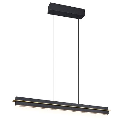 Candeeiro suspenso moderno preto, Joek, 22W, LED ajustável de branco quente a branco frio, regulável em 3 níveis