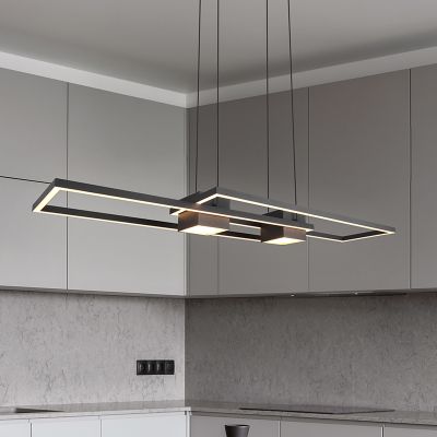 Candeeiro suspenso design preto, Sohaib, 37W, LED ajustável de branco quente a branco frio, regulável em 3 níveis