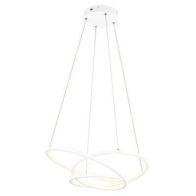 Candeeiro suspenso design branco, Teodore, 34W, LED white switch, regulável em 3 níveis