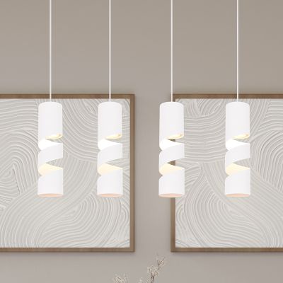 Candeeiro suspenso design branco, Marouan