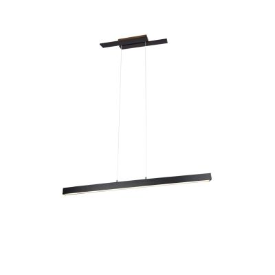 Candeeiro suspenso moderno preto, Thyra, 44W, LED 3000K