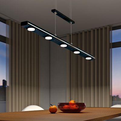 Candeeiro suspenso moderno preto, Awa, 3,5W, LED ajustável de branco quente a branco frio
