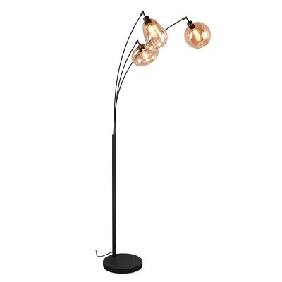 Candeeiro de pé design âmbar, Sybren, com interruptor