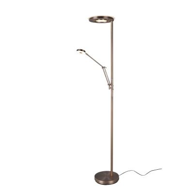 Candeeiro de leitura de pé moderno bronze, Yazid, 32W, LED com tonalidade de luz ajustável