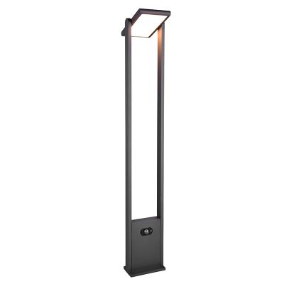 Candeeiro de pé exterior solar moderno antracite, Maku, 5W, LED white switch, IP65