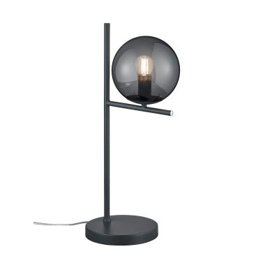 Candeeiro de mesa moderno antracite, Silkis, com interruptor