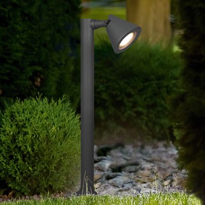 Candeeiro de mesa exterior moderno antracite, Yannik, IP44