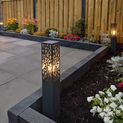 Candeeiro para exterior moderno antracite, Tobias, IP44