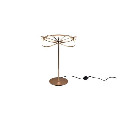 Candeeiro de mesa moderno latão, Remy, 20W, LED 3000K, com interruptor
