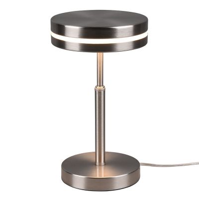 Candeeiro de mesa moderno níquel, Marjon, com interruptor