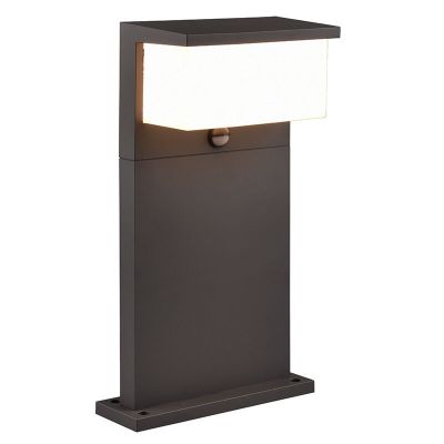 Candeeiro de pé exterior com sensor de movimento moderno antracite, Slimane, 13W, LED 3000K, IP54