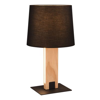 Candeeiro de mesa moderno preto, Radia, com interruptor