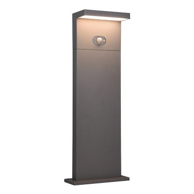 Candeeiro de pé exterior solar moderno antracite, Nesrin, 5W, LED white switch, IP65