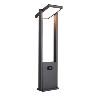 Candeeiro de pé exterior solar moderno antracite, Maku, 5W, LED white switch, IP65