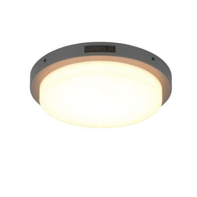 Candeeiro de parede exterior com sensor de movimento de metal antracite, Prashant, 14W, LED white switch, IP54
