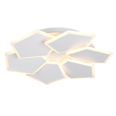 Plafon moderno branco, Vishaal, regulável em 3 níveis