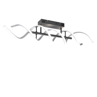 Candeeiro de teto design cromo, Sylvian, 41W, LED white switch, regulável em 3 níveis