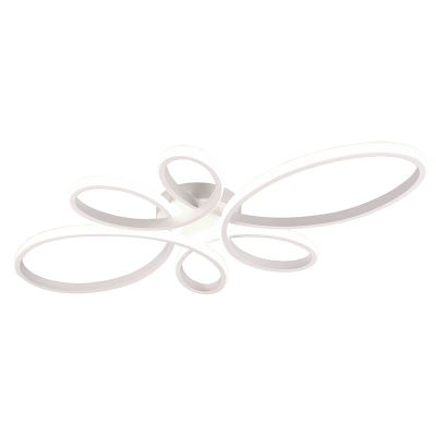 Candeeiro de teto design branco, Vikash, 32W, LED 4000K, regulável em 3 níveis