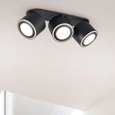 Plafon moderno preto, Jorno, 3,5W, LED 3000K