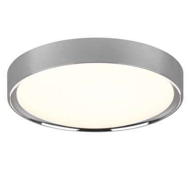 Candeeiro de teto para casa de banho de plástico cromo, Evelina, 18W, LED 3000K, IP44
