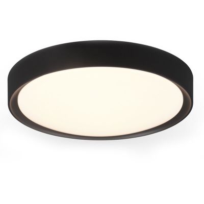 Candeeiro de teto para casa de banho de plástico preto, Evelina, 18W, LED 3000K, IP44