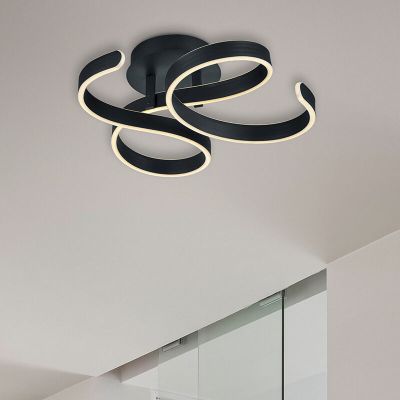 Plafon moderno antracite, Davu, 40W, LED 3000K