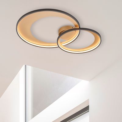 Plafon moderno preto, Kendi, 36W, LED 3000K