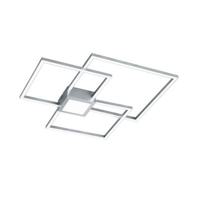 Plafon moderno níquel, Kimoni, 38W, LED 3000K