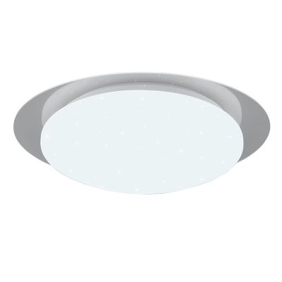 Candeeiro de teto para casa de banho moderno branco, Marlena, 12W, LED 4000K, IP44, com comando à distância