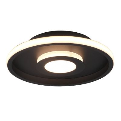 Candeeiro de teto para casa de banho moderno preto, Kayla, 28W, LED 3000K, IP44