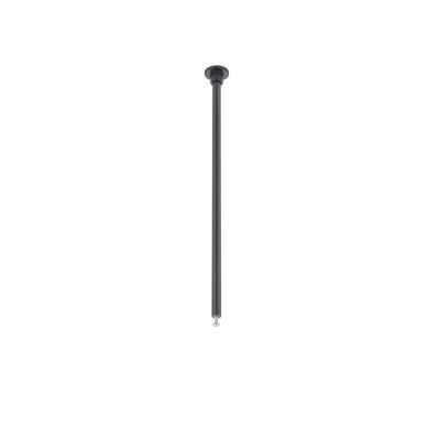 Luminária de suspensão para trilho de iluminação bifásico, 25 cm, preta