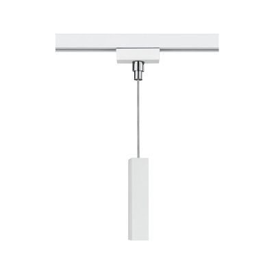 Adaptador de suspensão para spots de trilho bifásicos, branco