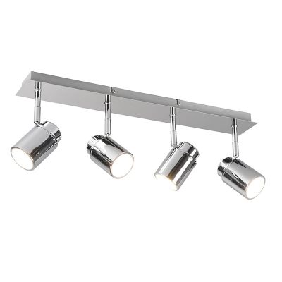 Foco de teto para casa de banho moderno cromo, Nelis, IP44