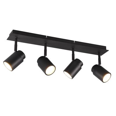 Foco de teto para casa de banho moderno preto, Nelis, IP44